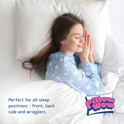 Perfect for all sleep positions - front, back side and wrigglers | Pillow-Wow | The World's Most Comfortable Pillow
